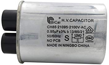 Meter Star CQC Universal-Kondensator für Haushaltsmaschinen, Hochspannungskondensator, 0,95 uF, ch85 21095, 2100 V AC, H.V-Kondensator, 10/85/21, 50/60 Hz, ohne Leiterplatte
