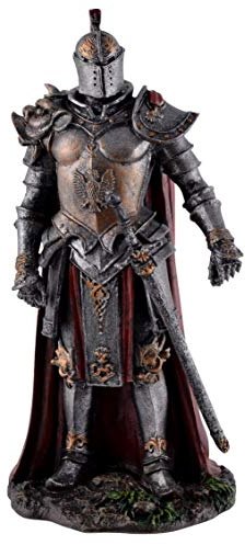 Joh. Vogler GmbH Dunkler Teufelsritter in Rüstung 18 cm Figur Ritter Dark Knight Deko Skulptur