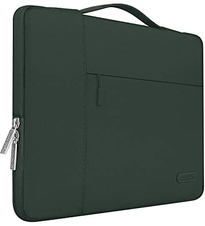MOSISO Laptop Case 16 inch, 15-15.6 inch Laptop Sleeve with Handle Compatible with MacBook Pro 16 inch, HP, Acer, Dell, Lenovo, ASUS Notebook, Polyester Multifunctional Computer Bag, Midnight Green