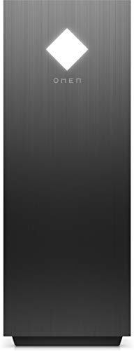 OMEN GT13-0017ng Gaming Desktop (Intel Core i9-10900K, HyperX XMP RGB 32GB DDR4, 2x WD BLK 1TB SSD, 2TB HDD, nVidia Geforce RTX 3090 24GB GDDR6X, Windows 10 Advanced) schwarz mit Seitenfenster