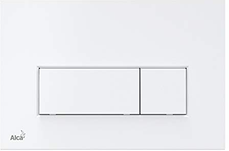 AlcaPlast Betätigungsplatte | Drückerplatte für WC Spülkasten | Serie M57x, Farbe:weiß