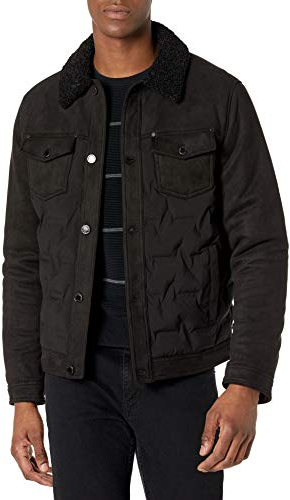 KARL LAGERFELD Herren Karl Lagerfeld Paris Trucker Jacket Steppjacke, Schwarz, L EU