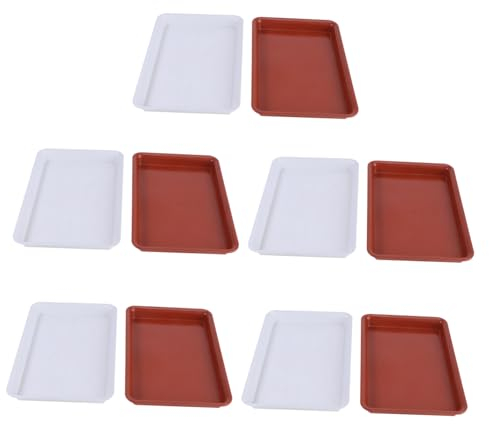 Happyyami Blumenkübel Untersetzer 10Pcs Untertasse Pflanzer Tablett Blumentopf Basis Blumentopf Drip Trays Garten Untertassen Blumentopf Untertasse Trays für Garten Indoor Blumentopf Unterteller