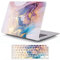 MOKASE Custodia per MacBook PRO 14 Pollici 2024-2021 M4 A3112 A3401 A3185 M3 A2918 A2992 M2 A2779 M1 A2442 PRO Max con Touch ID, Custodia Protettiva in Plastica Rigida & Copritastiera, White Gold