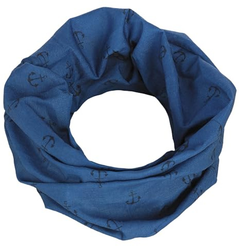 modAS Multifunktionstuch mit Ankerprint - Bandana Halstuch Damen Herren Schlauchtuch Gesichtsmaske Kopfbedeckung