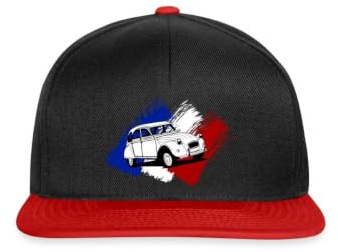 Spreadshirt Citroën 2CV Ente Französische Flagge Snapback Cap