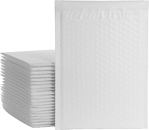 SENENQU 30er-Pack Versandtaschen Luftpolster A4 Luftpolsterumschläge Versandtaschen mit Luftpolsterfolie Weiß für CDs & Schmuck & Kosmetik & Geschenke - 236x281MM