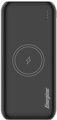 Energizer 10mAh USB-C PD 18W QI Wireless Power Bank Black - Triple Fast-Charging Device for USB and Magnetic Charging with USB-A & USB-C Port