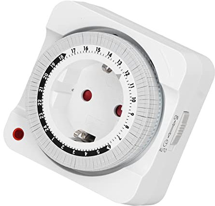 Innen-Timer-Steckdose, Countdown, geräuschlos, 15-Minuten-Schritte, Plug-in-Steckdose, Timer, mechanisch, automatisch, für Zuhause für leichtes Telefon