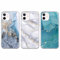 Xylota 3 Stück Handyhülle für iPhone 12/iPhone 12 Pro 6,1 Hülle, Transparent Mode Case mit Aesthetic Marmor Muster, Weich Silikon Ultra Dünn TPU Stoßfeste Kratzfest Schutzhülle Cover für iPhone 12