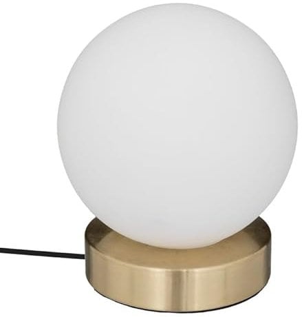 Atmosphera Créateur d'intérieur - Lampe Boule à Poser Déco Dris 16cm Blanc & Or