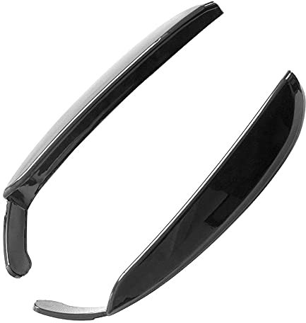 Tlilyy Frontstoßstange Nebelscheinwerfer Splitter Canard Air Cover Trim für C W205 C43 2019+ Glanz Schwarz