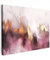 MuchoWow© Leinwand 40x30 cm Deko Schlafzimmer Aesthetic Leinwandbilder Wohnzimmer Gemälde Foto Geschenk Living Room Decoration Aquarell - Gold - Rosa - Abstrakt - Kunst