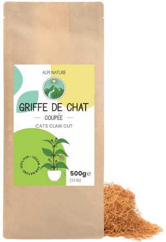 Alpi Nature Uña de Gato Infusión 500g, Corteza de Uña de Gato Seca y Cortada, Té Suelto