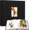 Fotoalbum 10x15 240 Fotos mit Schreibfläche, 10x15 Fotoalbums Leineneinband mit Frontfenster, 240 Fotos Horizontal und Vertikal 4x6 Fotoalbum Buch für Hochzeit Kinder Reisen Familie Baby Bilder Black