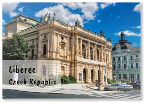 Liberec, Tschechien - Theater Im Neorenaissancestil, Kühlschrankmagnet