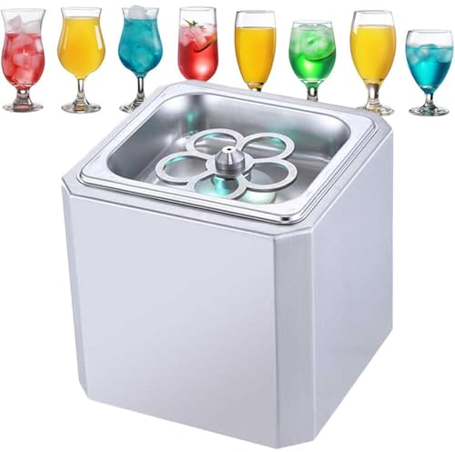 Hydravex Commercial Glass Chiller, 6 Seconds Quick Cooling, Glass Froster, Glass Cup Cooler, Stainless Steel, Instant Drink Chiller Bar Tool for Beer Wine, Various Types of Cup