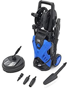 HBM Nettoyeur Haute Pression 2200W, 165 Bars pour terrasse, Brosse de Lavage et buse Turbo incluses