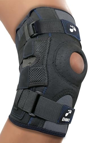 Enmo Max Knee Support With Dual Side Hinges - S-XXL, For Joint Pain, ACL, MCL, Ligament Injury, Tendonitis, Running, Squats, Sports, Pain Relief