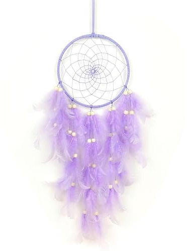 AMONENZ Attrape Reve Violet Attrape Reve a Fabriquer Bohemie Capteur de Rêves Peut Être Utilisé pour Décoration Chambre, Décoration Mariage, Décoration Fête