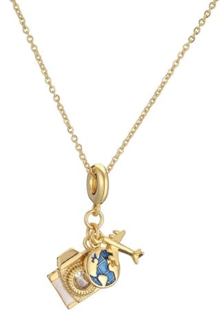 KASFDBMO Elegant Zirconia Necklace Camera Pendant Necklace Chain Necklace Fashionable Jewelry for Fashion Lover