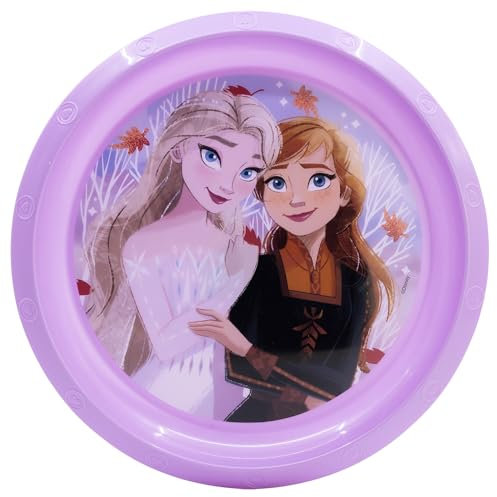 Plato infantil reutilizable de plástico de Frozen