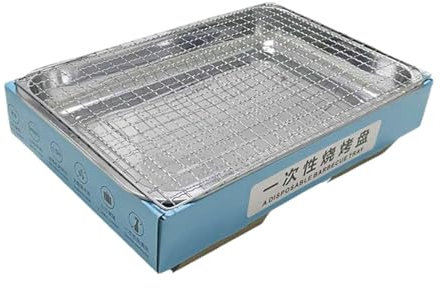 Gralara Piccola grill e getta barbecue salvaspazio, griglia a carbone da campeggio per campeggio per la pesca del cortile di cucina all'aperto