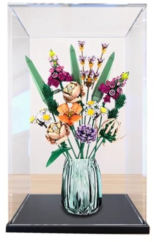 Acrylic Display Box for Lego 10280 Flower Bouquet Roses Model, Transparent dust Box, Compatible with Lego 10280 (no Model, just Box) (transparently A 3mm)