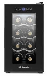 Orbegozo VT 840 - Enoteca per vino 840, 8 bottiglie, funzione auto-sbrinamento, 21 litri, nero