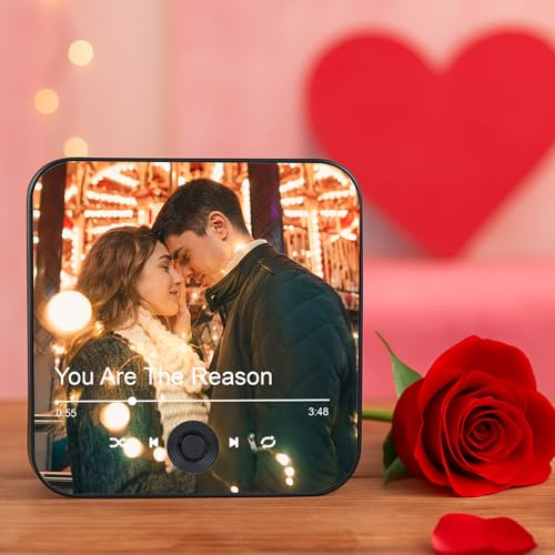 Wanapix | Imán Musical Personalizado | Imanes para Nevera Reproductor de música/Canciones | Regalo para Parejas | 100% Personalizado