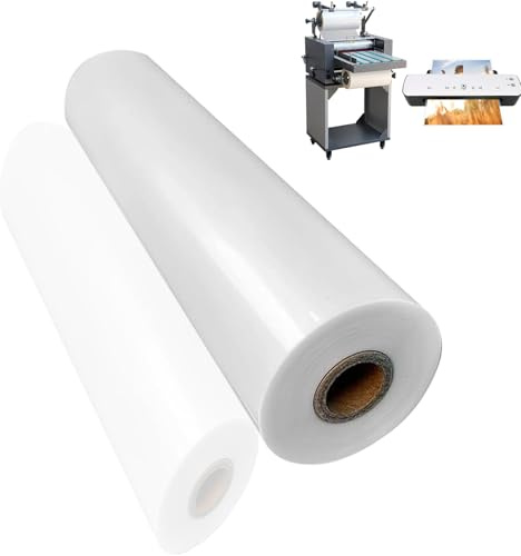31,8 cm x 199,9 m Matte BOPP-Laminierfolie, Thermo-Laminatfolie, Heißroll-Laminierfolie, 1 (2,54 cm) Kern, 1 mil (27 Mic) Dicke, Laminierfolienrolle für Dokumente, Zertifikate und Fotos