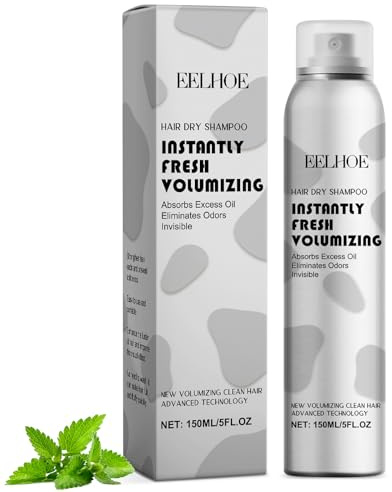 Trockenshampoo, Dry Shampoo für Frauen, Volumizing Dry Shampoo, absorbiert Öle und Schweiß für Frische, Glanz und Geschmeidigkeit, Trockenshampoo für Travel Training Zuhause - 150ml