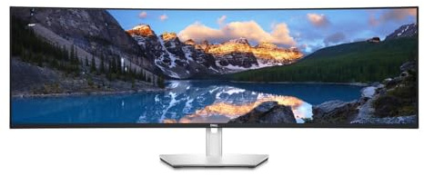 Dell Ultrasharp U4924Dw 124,5 cm (49 Zoll) 5120 x 1440 Pixel 5K, W129112250 ((49) 5120 x 1440 Pixel 5K Ultra HD LCD Schwarz, Silber)