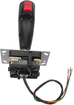 CRAFTHROU Joystick con Cavo per Simulatori di Pilota con Microinterruttore, Materiale Plastica e Metallo, Facile Installazione per Controlli di Macchine da Intrattenimento e Simulazione