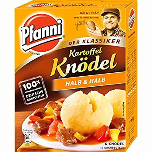 Pfanni Kartoffelknödel in Kochbeuteln halb & halb