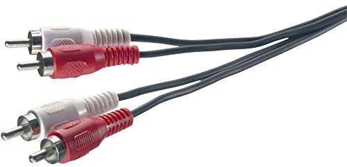 SpeaKa Professional SP-1300368 Cinch Audio Anschlusskabel [2x Cinch-Stecker - 2x Cinch-Stecker] 2.50