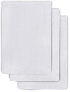 Jollein Gant de Toilette Hydrophile Blanc 3 Unités