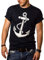 T-Shirt pour Homme Ancre Marine Bleu XXXL