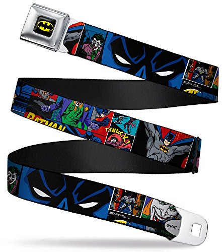 Buckle-Down Unisex-Erwachsene Seatbelt Buckle Belt Gürtel, Mehrfarbig, 4 cm Breit-61/97 cm Länge
