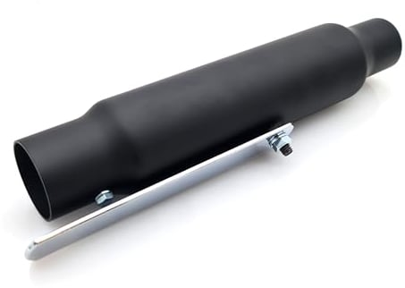 BikeTek Motorcycle Exhaust Universal Custome Matt Black Silencer 12 Short