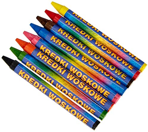 Kredki woskowe 8 kolorów