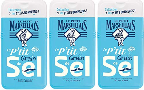Le Petit Marseillais Feuchtigkeitsspendendes Duschgel mit Meersalz, 250 ml, 3 Stück