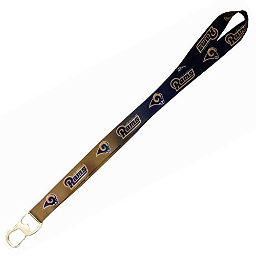 New Los Angeles Rams NFL Ombre Schlüsselband mit Flaschenöffner
