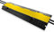 Pyle Couvre - Rampe de Protection Conduits électriques Durable - Supporte 20 000kg -Goullote Passe Cable- Passe/Cashe Cable - Double Canal avec Couvercle à Ouverture Basculante