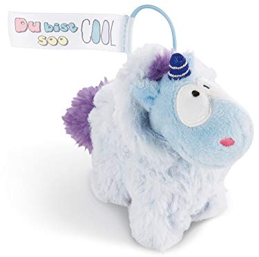 Nici 42441 Theodor and Friends Einhorn Snow Coldson Anhänger, blau/Violette, 11 cm