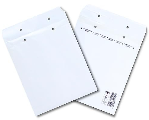 100 Stück Luftpolsterumschläge in weiss - 5/E - (240 x 275) - Luftpolstertaschen/Versandtaschen - elb-verpackungen