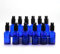 YIZHAO Azul Bote Spray Pulverizador Cristal 30ml, Pulverizador Cristal Pequeño con Fina Niebla, para Aceite Esencial, Aromaterapia, Perfume,Limpieza, Viaje, Agua,Farmacia, Laboratorio – 12Pcs