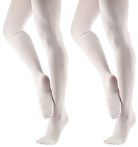 Tancefair Collant da Ballo Classica Collant Danza per Bambina Ragazze Donna Calze Coprenti Calzamaglie Bimba Ginnastica in 3 colori Rosa Bianco Nero