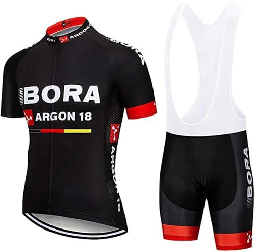 Fahrradtrikot für Herren, Sommer-Tuch, Team-Biking-Kleidung, Fahrradstrumpfhose, kurze Ärmel, Jacke, Trägerhose, X-Large
