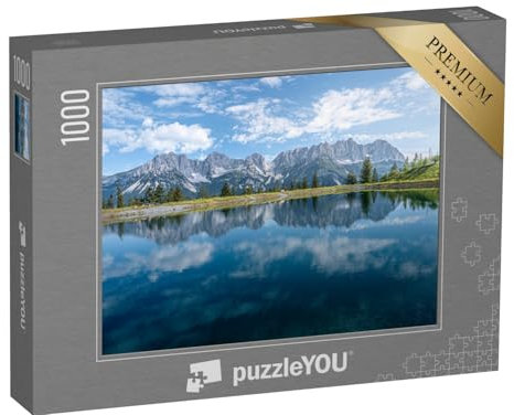 puzzleYOU: Puzzle 1000 Teile „Bergsee in den Kitzbüheler Alpen, Österreich“ – aus der Puzzle-Kollektion Wilder Kaiser